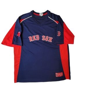Majestic Boston Red Sox Embroidered MLB Baseball Jersey V-Neck Shirt Men's XL